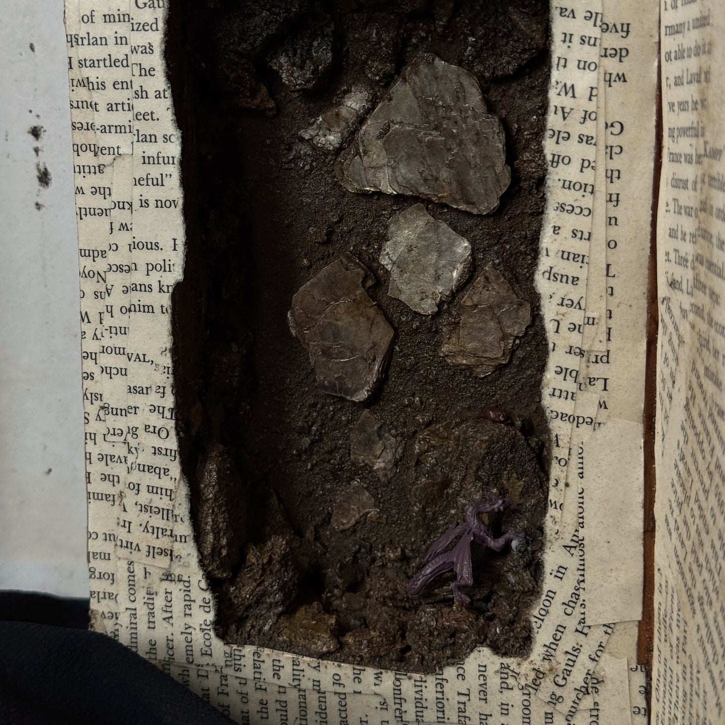 [COMING SOON] Hand-Crafted Hollow Book Vault HIDDEN TREASURES Dragon Lair, Crystal Stalagmites