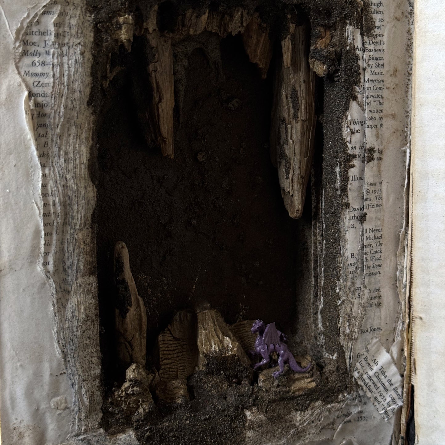 [COMING SOON] Hand-Crafted Hollow Book Vault HIDDEN TREASURES Dragon Lair, Crystal Stalagmites