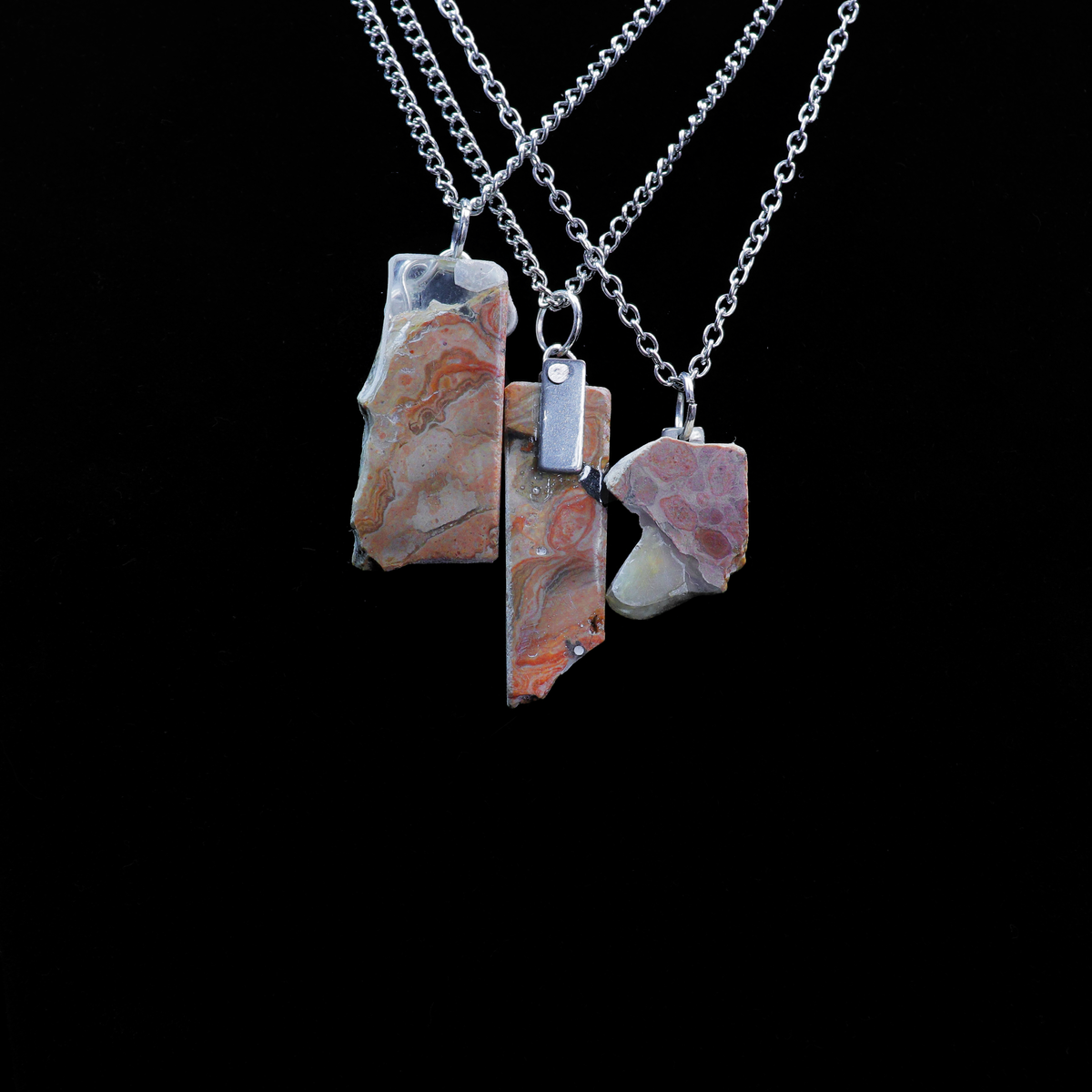 Prairie Picturestone Necklace INNER EARTH Stone Resin Jewelry