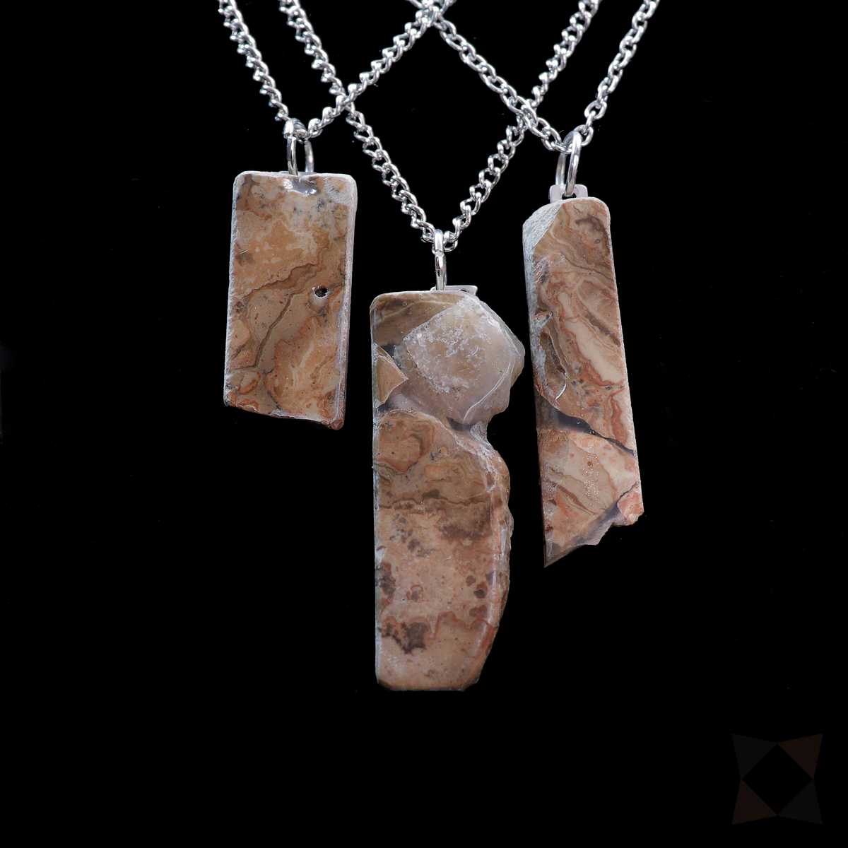 Prairie Picturestone Necklace INNER EARTH Stone Resin Jewelry