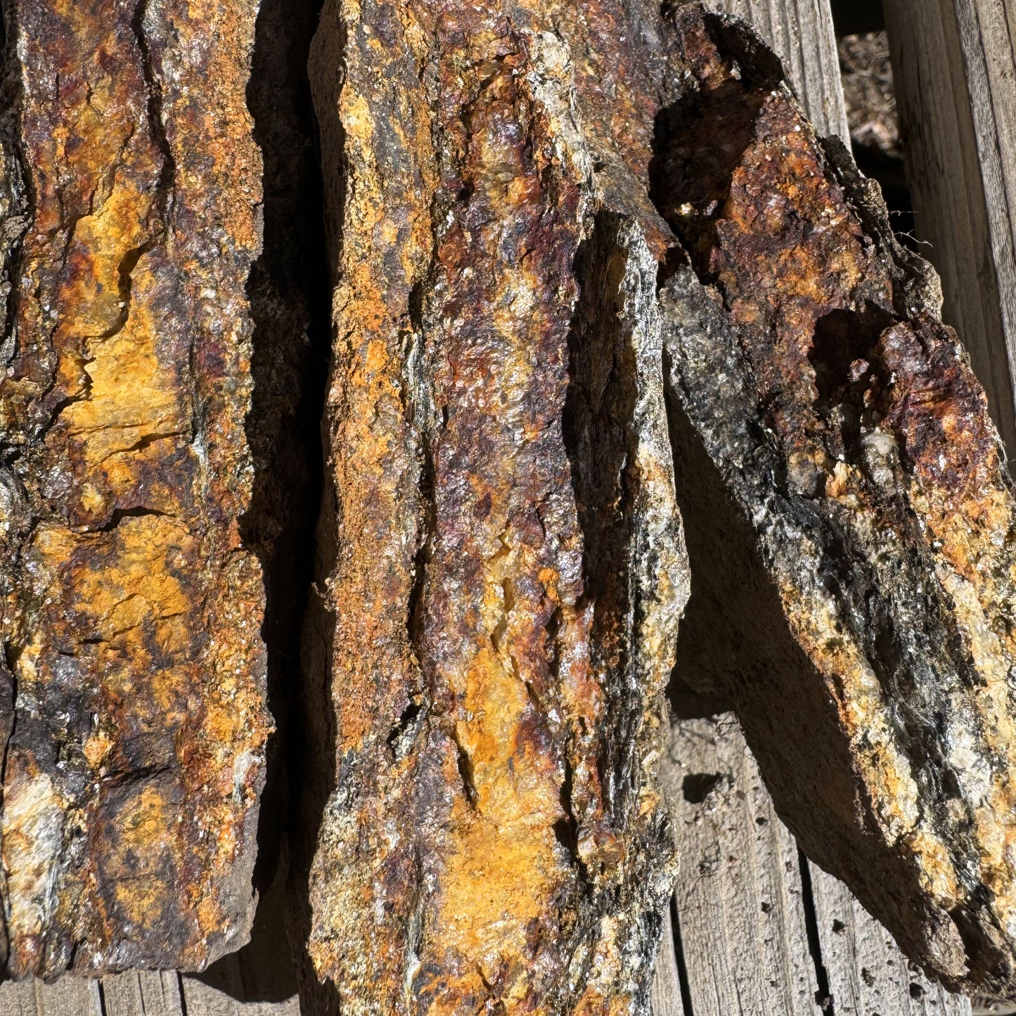 Goldfire Schist Necklace INNER EARTH Stone Resin Jewelry