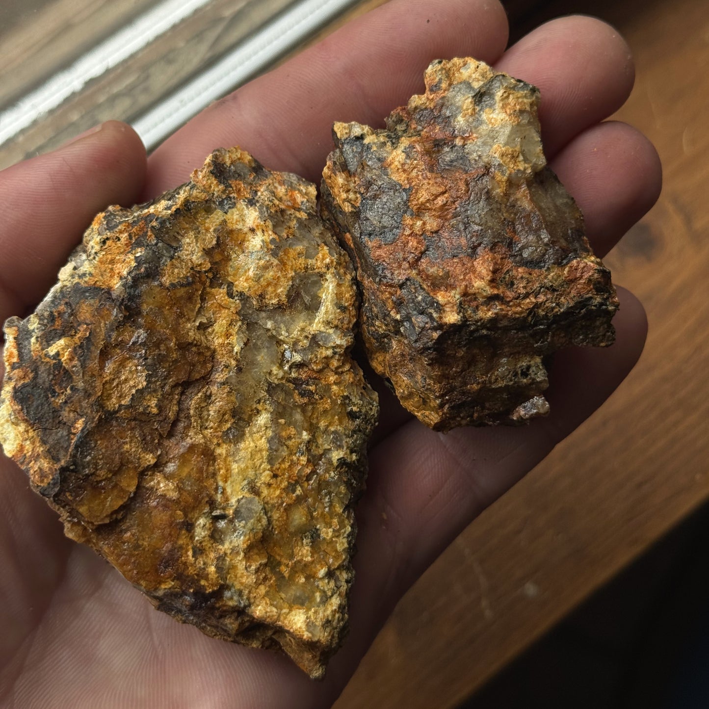 Goldfire Schist Necklace INNER EARTH Stone Resin Jewelry